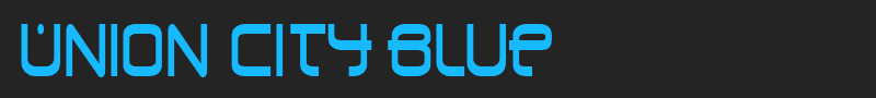 Union City Blue font